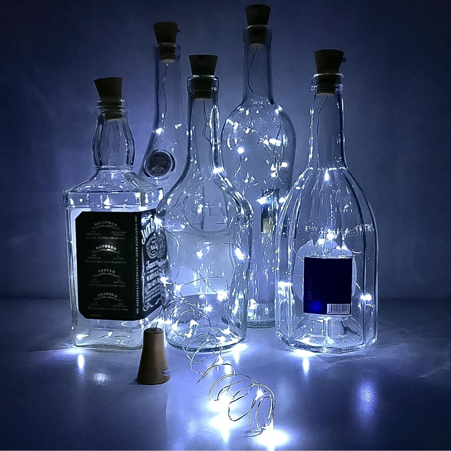 Wine Bottle Cork String Light | Multi LED / 2M Cable Length Copper Wire Battery Operated (White / 1 Pc) Wine Bottle Cork String Light | Multi LED / 2M Cable Length Copper Wire Battery Operated (White / 1 Pc)